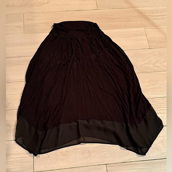 Apt 9 elegant Black Skirt SMALL length 30in waist 11in stretchy - Picture 1 of 3